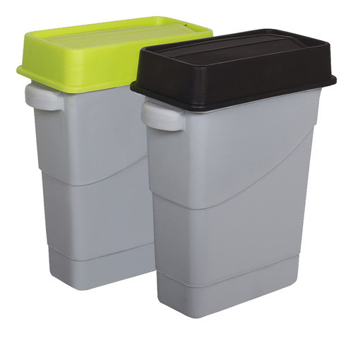 Residuos Ultradelgado ,tapa Vaiven Y Separacion 65 Litros. 0