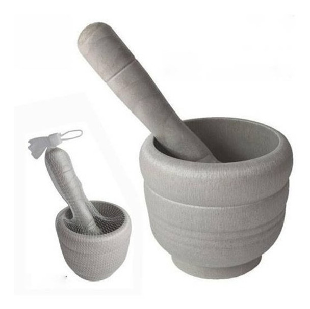 Mortero Pvc Grande Con Pilón Machacador 0