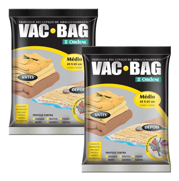 Bolsa Vac Bag Al Vacío Organizar Ropa Almacenaje Mediana X2 0