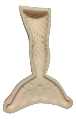 Molde De Silicona Con Forma De Cola De Pez 0