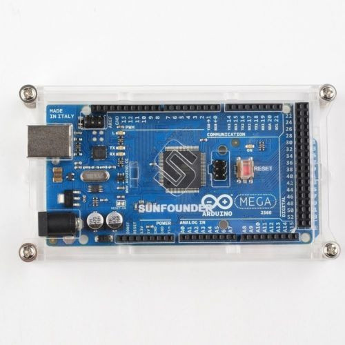 Sunfounder Mega 2560 Recinto Caso Brillo Caja De Acrílico Co 0