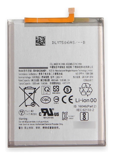 Bateria Eb-ba336aby Para Samsung A53 5g A33 Ba536 Garantia % 0 Bateria Eb-ba336aby Para Samsung A53 5g A33 Ba536 Garantia % 0