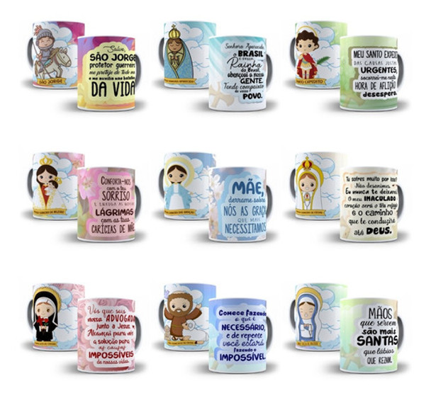 12 Artes Para Caneca Santinhos Em Corel #0578 0