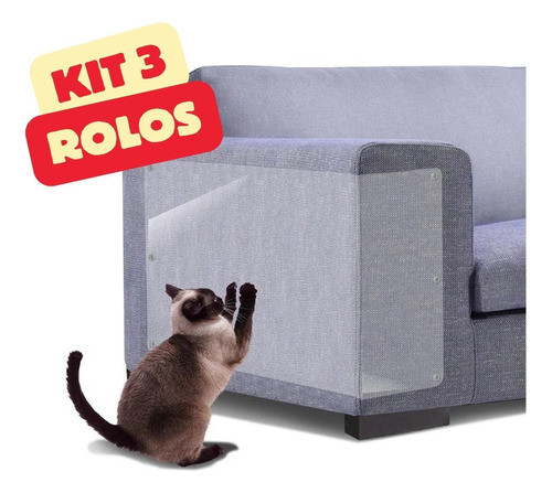 Kit 3 Protetor De Sofá Para Gatos Anti-arranhões Top Legal 0