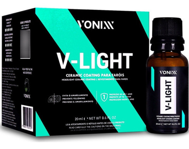 V-light Vitrificador Para Faróis 20ml Vonixx Vitrificação 0