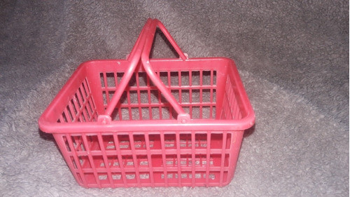 Pequeño Canasto,canasta De Plastico, Juguete, Mide 14x11x7cm 0