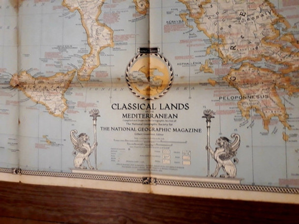 Mapa 1940 Imperio Romano Griego Mediterráneo Clásico Nationa 0