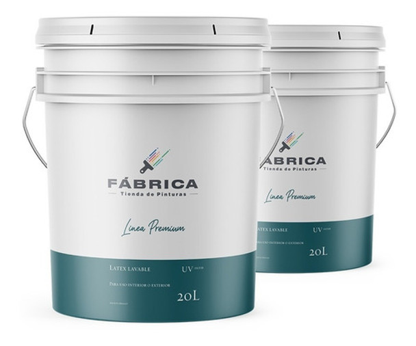 Pintura Latex Interior - Exterior Antihongos 20lts + 20lts 0