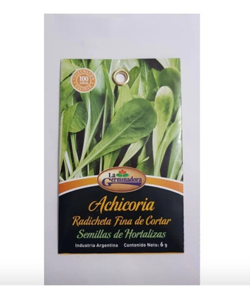 Semillas De Achicoria (radicheta) Sobre Huerta Hidroponia 0