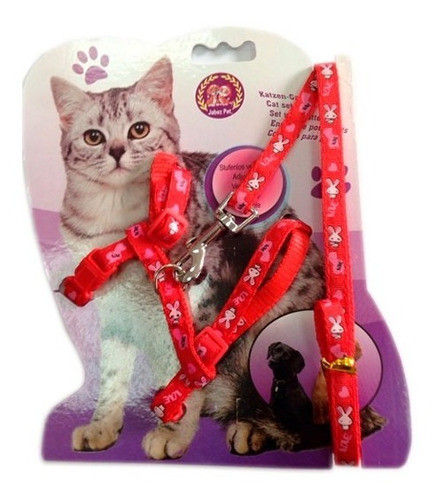 Pretal Con Diseños Para Gato Con Correa En Blíster 0