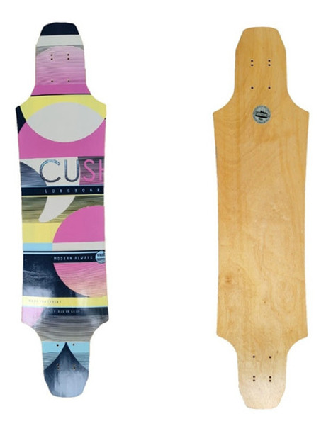 Shape Cush Longboard Skate Marfim Sm18 97x23cm 0