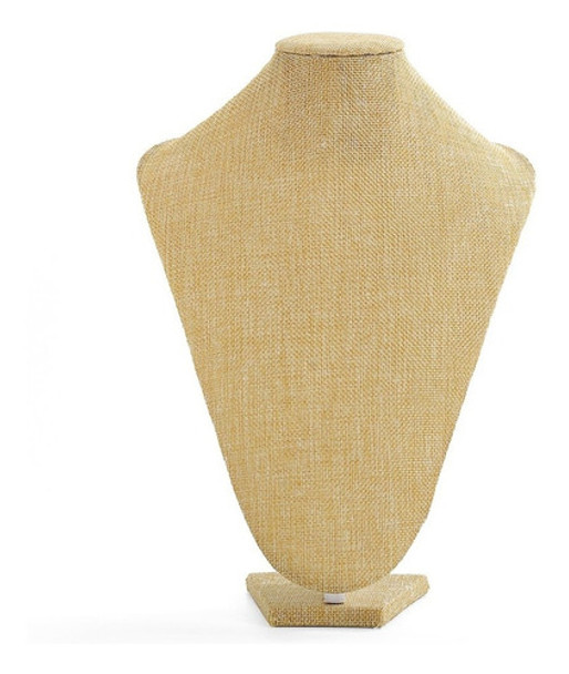 Exhibidor Busto Collares Cadenas Bijouterie Arpillera Grande 0