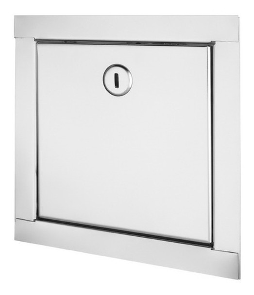 Tapa Puerta Llave De Paso Canilla Servicio 30x30 Acero Inox 0