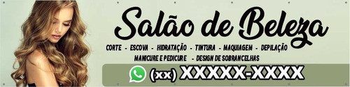 Faixa Salão De Beleza - 3x1 Metro 0