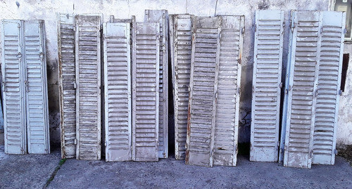 Celosias Postigos Madera Y Hierro,  Con Trabas Y Ventanita. 0