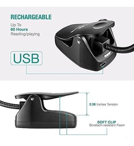 Lampara Led Clip Perfecto Para Orquesta-piano De Cola Vekkia 5 Lampara Led Clip Perfecto Para Orquesta-piano De Cola Vekkia 5