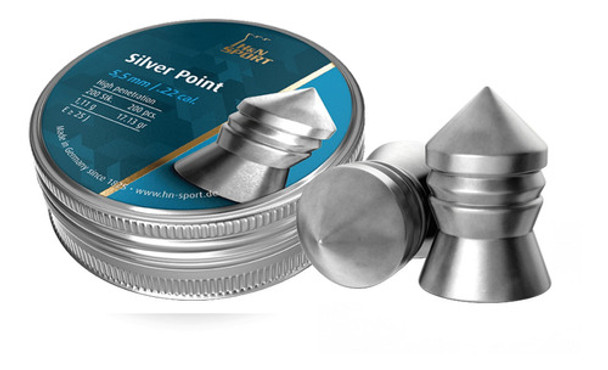 Balines H&n Silver Point 5.50mm X200 Unidades 0
