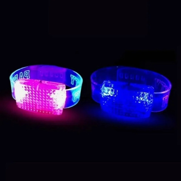 Combo Pulsera Audioritmica Con Luz Led Musica X 48 Unidades 0