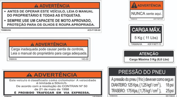 Adesivos Yamaha Jog 0