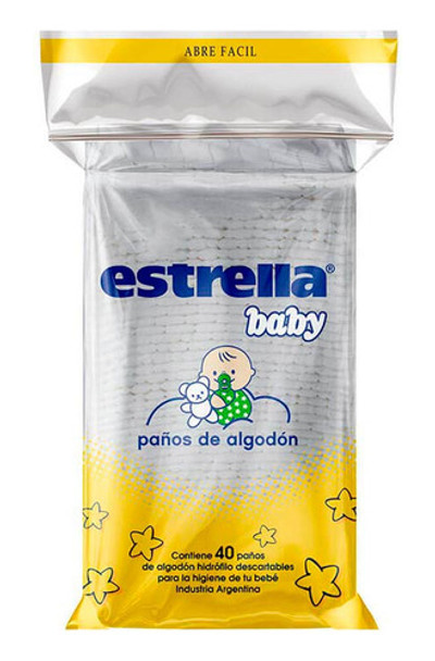 Paño  Baby 40 Un Estrella Algodones 0