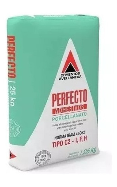 Adhesivo Perfecto Porcelanato X25kg. Simil Klaukol Weber 0