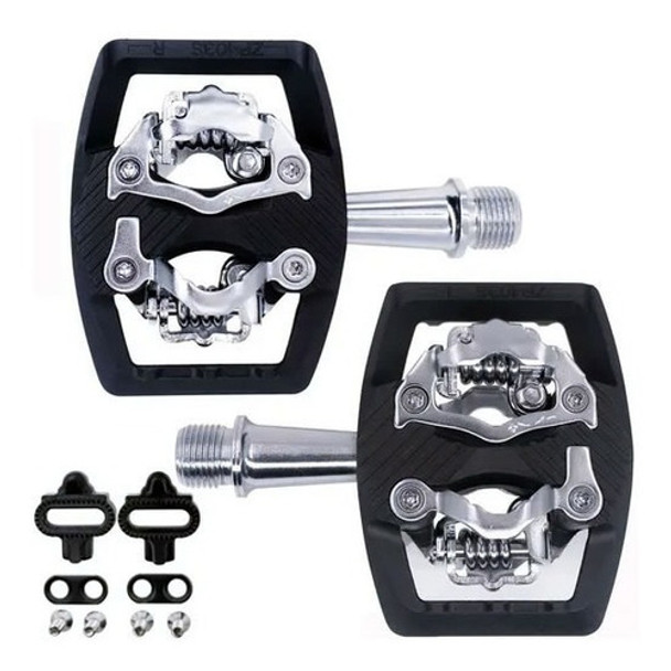 Pedales Zeray Automaticos Zp-103s Mtb Carbono Rulemanes 0