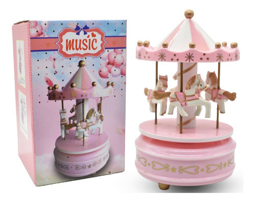 Carrusel Musical Giratoria De Madera 0