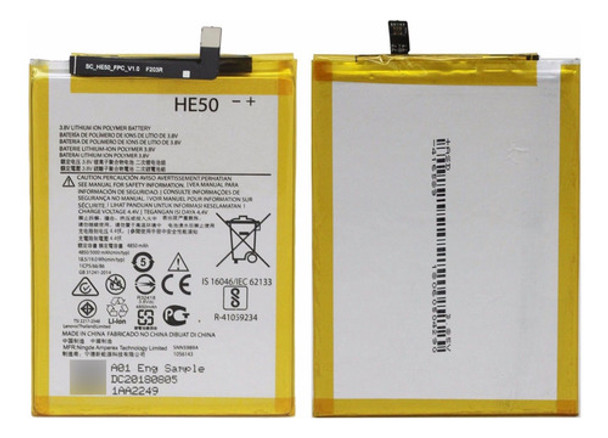 Bateria Para Motorola E4 Plus E5 Plus He50 Con Garantia 0