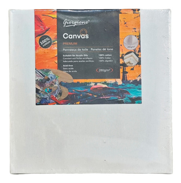 Lienzos 100% Algodón Marco Madera Cuadrado 20x20 0 Lienzos 100% Algodón Marco Madera Cuadrado 20x20 0