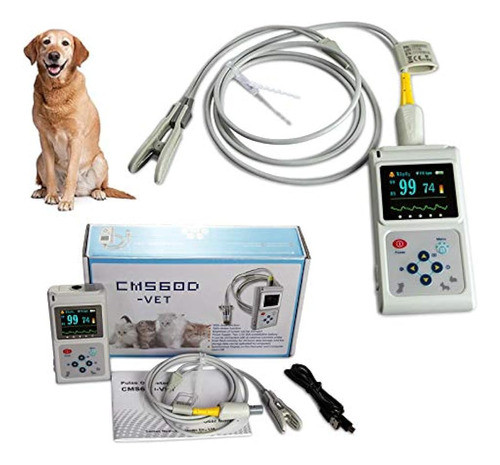Contec Veterinary Handheld Cms60d-vet Probador De Pulso Satu 0