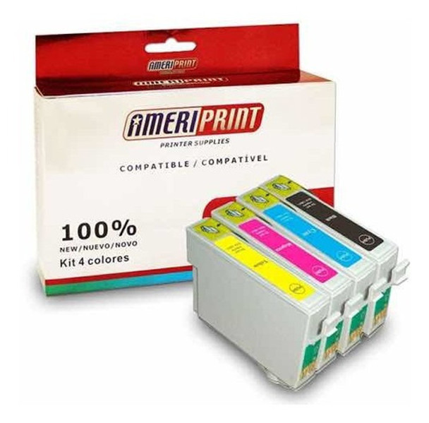 4 Cartuchos Compatible Epson T 195 Xp201 Xp101 Xp211 0
