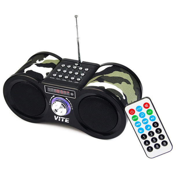 Altavoz Estéreo Portátil Radio Fm Usb Disco Tf Tarjeta Mp3 M 0