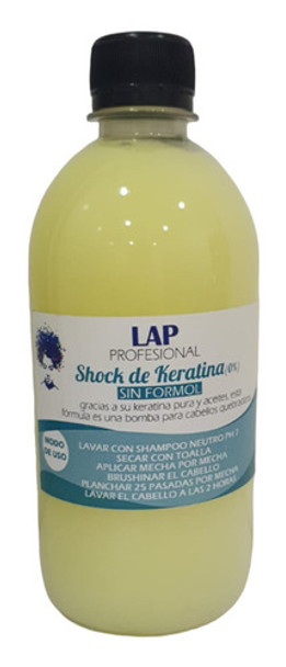 Shock De Keratina Sin Formol Linea Lap Profesional 500ml 0 Shock De Keratina Sin Formol Linea Lap Profesional 500ml 0