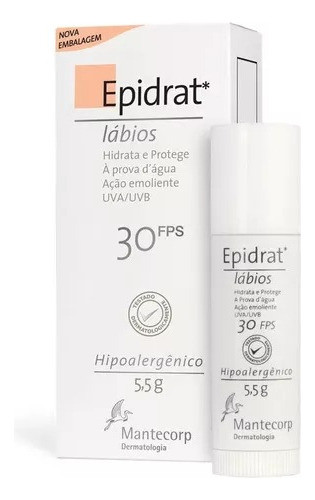 Hidratante Labial Epidrat Lábios Mantecorp Fps 30 Com 5,5g 0