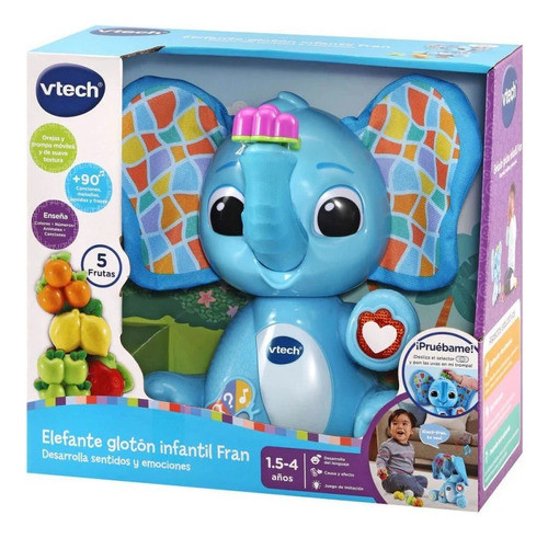 Vtech Elefante Gloton Infantil Fran Con Sonido Y Movimiento 0