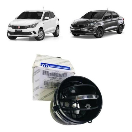 Difusor Central Painel Saída Ar Fiat Argo Cronos Original 0