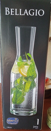 Jarra Botellón Cristal Bohemia Bellagio 1 Litro 0