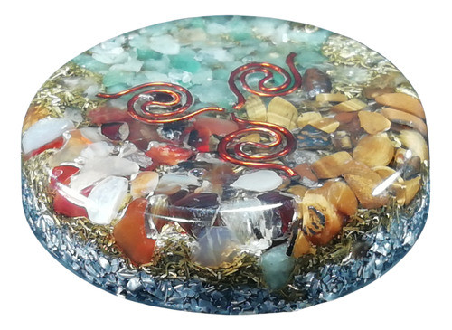Orgonita Personal Circular Mini Con Tres Espirales 0
