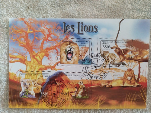 Série Selos (felinos Selvagens) - Leões 0