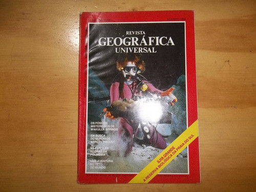 Revista Geográfica Universal Fósseis Misteriosos Ago 86 0