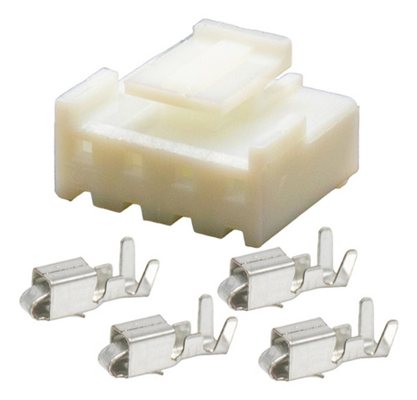 2 Conectores Ficha Hembra Jst Vh 3.96mm 4 Vias 10a Completo 0