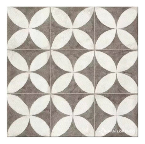 Ceramica De Piso Flower White 45,3x45,3 1ra C San Lorenzo M2 0