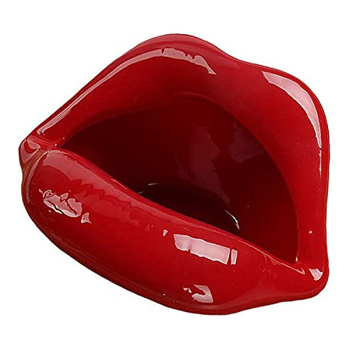 Cenicero  De Ceramica Labios Rojos 0