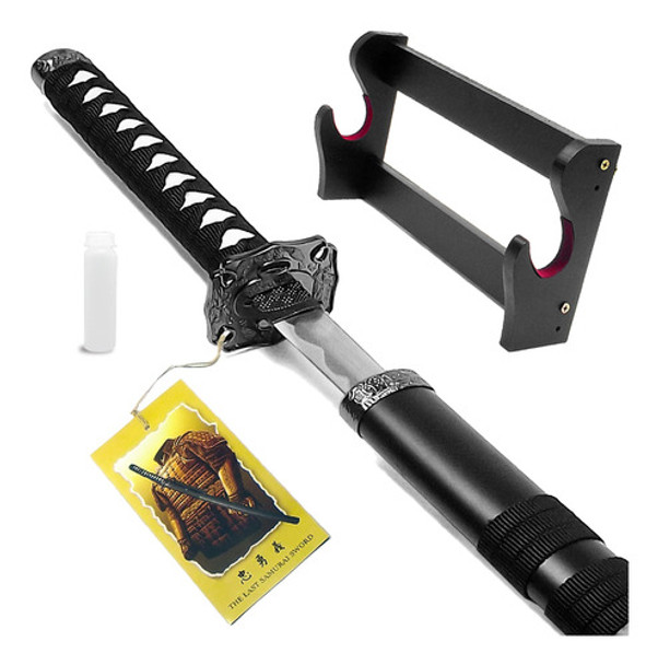 Espada Katana Último Samurai Coleção + Suporte E Óleo 0