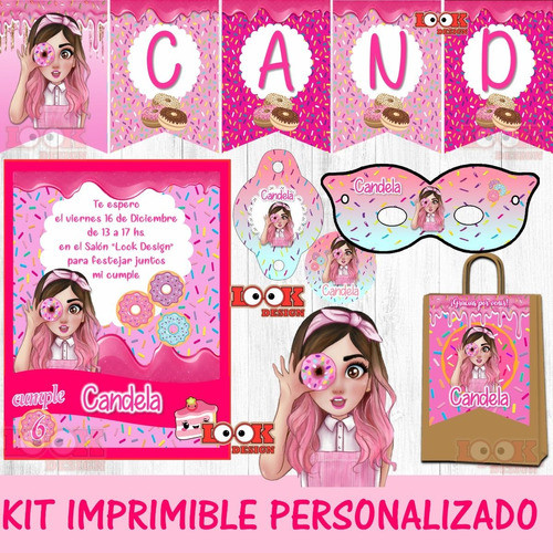 Kit Imprimible Candybar Mis Pastelitos Personalizado 0