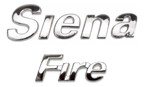 Kit De Emblemas Fiat Siena + Fire Cromados 0