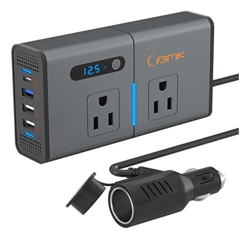 Inversor De Corriente Para Automóvil Bmk 200w Nuevo Adaptado 0