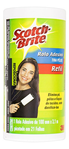 Kit C/ 2 Rolo Adesivo Tira Pelos Scotch-brite 100mm X 3,1m 0 Kit C/ 2 Rolo Adesivo Tira Pelos Scotch-brite 100mm X 3,1m 0