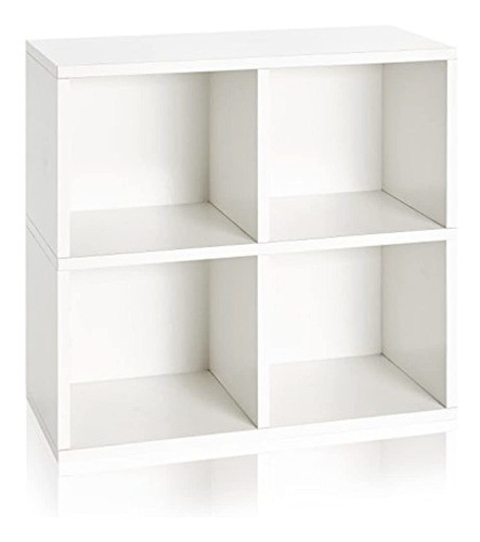 Básicos Básicos 4 Cubby Eco Estantería Apilables Organizador 0
