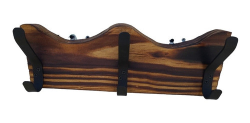 Perchero Rústico Madera Hierro 0